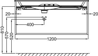 Тумба под раковину Jacob Delafon NOUVELLE VAGUE EB3036-E73